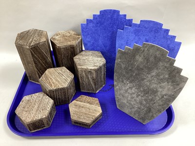 Lot 117 - Jewellery Display Hexagonal Blocks, varying...