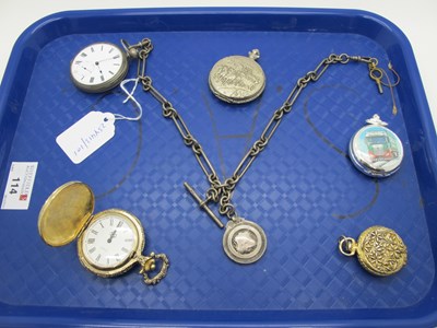 Lot 114 - An Openface Pocketwatch, the white dial with...