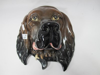 Lot 1227 - Beswick 668 Red Setter Pottery Wall Plaque,...