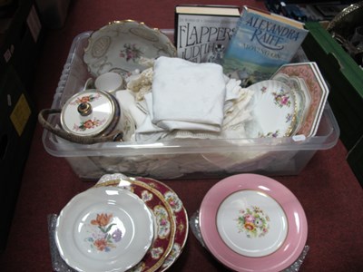 Lot 1025 - Collectors Plates, biscuit barrel, Shipley bow,...