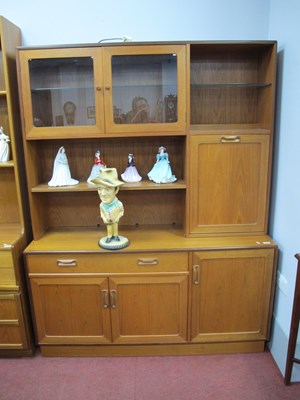 Lot 1632 - G Plan Teak Lounge Display Unit, with shelved...