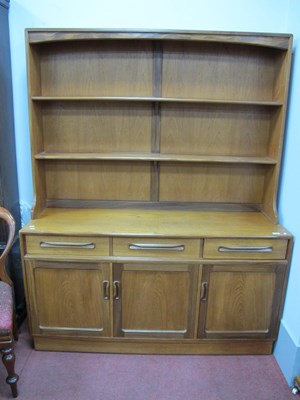 Lot 1624 - G Plan Teak Dresser with Shelved Rack, lipped...