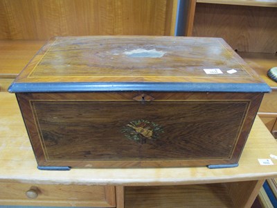 Lot 1634 - XIX Century Rosewood Musical Box, casing with...