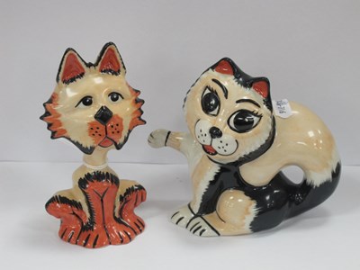 Lot 1327 - Lorna Bailey Cats, predominantly pink (2).