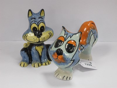 Lot 1339 - Lorna Bailey Cats, predominantly in light blue,...