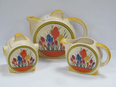 Lot 1254 - Chelsea Works Burslem Moorland Three Piece Tea...