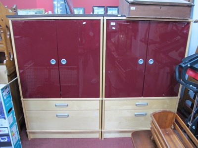 Lot 1567 - Pair of Modern Storage Cabinets, 85cm wide (2).