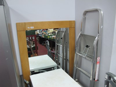 Lot 1157 - Aluminium Folding Steps, JB Global mirror 150...