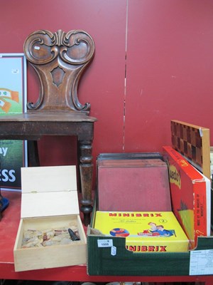 Lot 1009 - Mineral Chess Set and Wooden Board, books,...