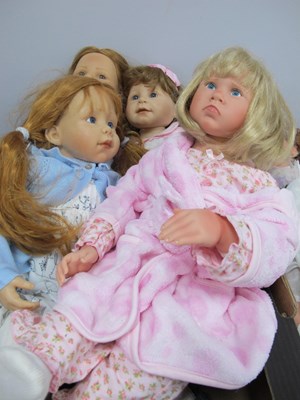 Lot 1464 - Four Collectors Dolls:- One Box.