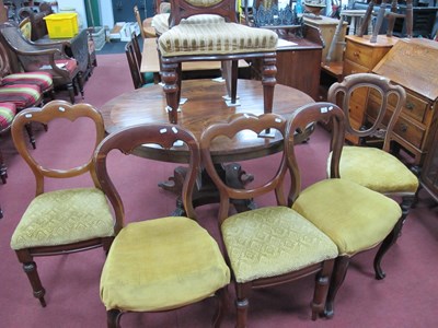 Lot 1606 - XIX Century Harlequin Set of Seven Mahogany...