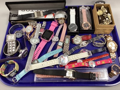 Lot 56 - A Quantity of Modern Ladies Wristwatches :-...