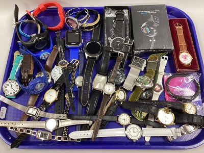 Lot 52 - A Quantity of Modern Gent's Wristwatches :-...