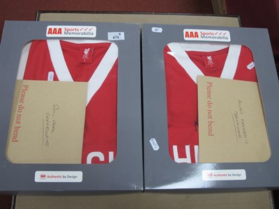 Lot 679 - Liverpool AAA Home Shirts, signed by Phil Neal...