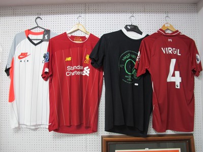 Lot 413 - Liverpool Shirts, 'Virgil' to back - 2 New...