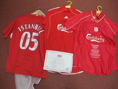 Lot 434 - Liverpool Home Shirts with Carlsberg Logo,...