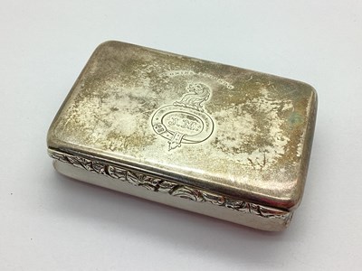 Lot 152 - An Antique Hallmarked Scottish Silver Snuff...