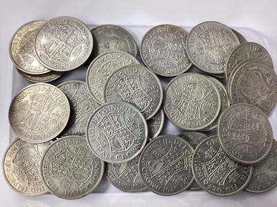 Lot 410 - GB Pre 1947 Silver Half Crowns, total weight...