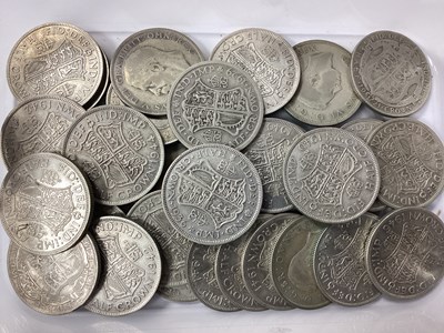 Lot 435 - GB Pre 1947 Silver Half Crowns, total weight...