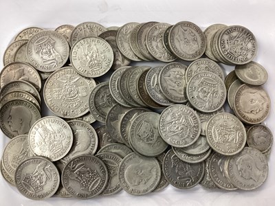 Lot 455 - GB Pre 1947 Silver Coins, Florins, Shillings,...