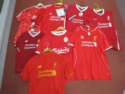 Lot 420 - Liverpool Home Shirts, including 'Gerrard 8',...