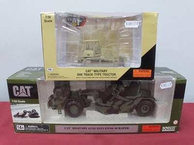 Lot 721 - Two Norscot 1:50 Scale Diecast Model CAT...