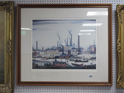 Lot 1533 - L.S. Lowry R.A, 'A River Bank' Limited Edition...