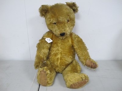 Lot 345 - A Mid 20th Century Well Loved Jointed Teddy...