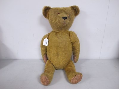 Lot 351 - A Mid 20th Century Well Loved Jointed Teddy...