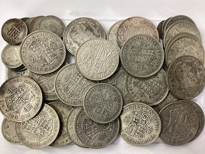 Lot 475 - GB Pre 1947 Silver Coins, including Half...