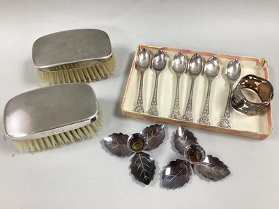 Lot 75 - A Pair of Hallmarked Silver Backed Brushes,...