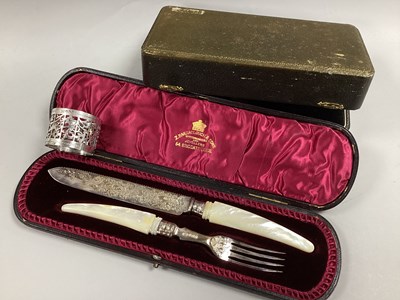 Lot 77 - A Decorative Matched Hallmarked Silver and...