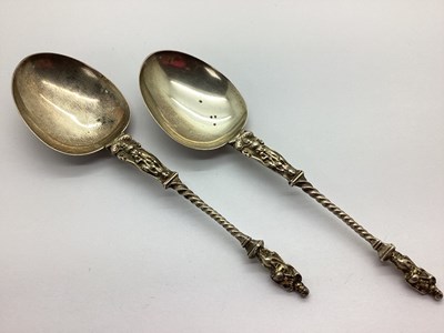 Lot 146 - A Pair of Victorian Hallmarked Silver Apostle...