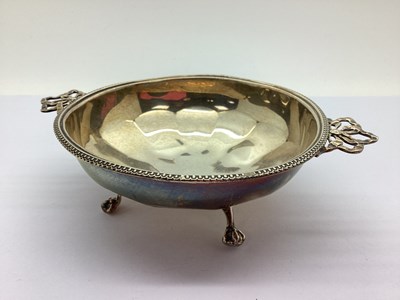 Lot 150 - A Hallmarked Silver Twin Handled Dish, Adie...