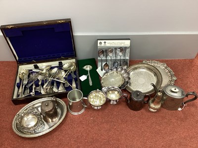 Lot 19 - Plated Ware, including Norwegian Hadeland...