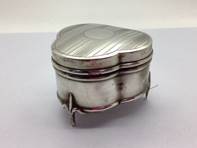 Lot 144 - A Hallmarked Silver Trefoil Shape Trinket Box,...