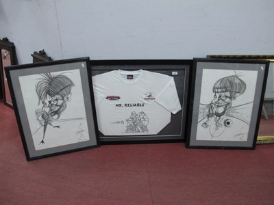 Lot 1455 - Scorpions Cricket Club Framed T-Shirt;...