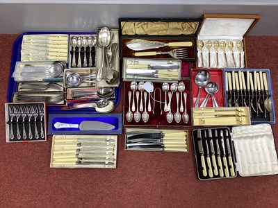 Lot 5 - A Collection of Assorted Cutlery, plated and...