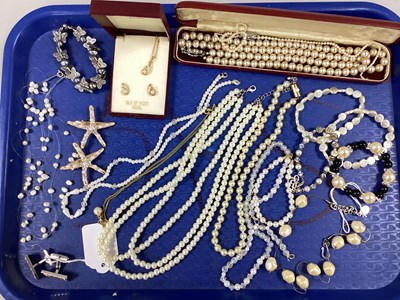 Lot 84 - Fresh Water and Imitation Pearl Necklaces,...