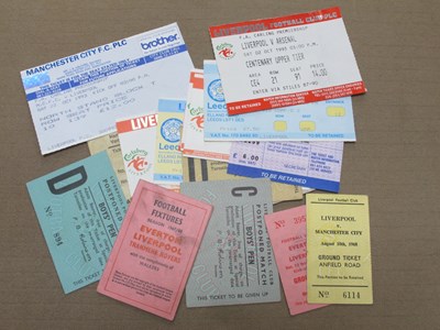 Lot 587 - Liverpool Tickets 1968 v. Manchester City,...