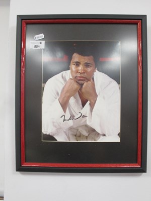 Lot 554 - Muhammad Ali, Signature, black pen signed...