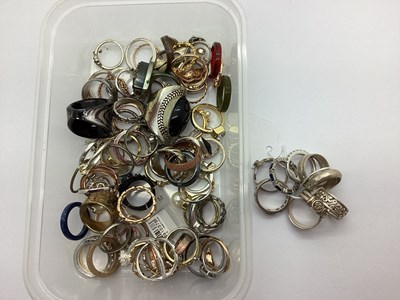 Lot 182 - Modern "925" and Other Dress Rings, including...