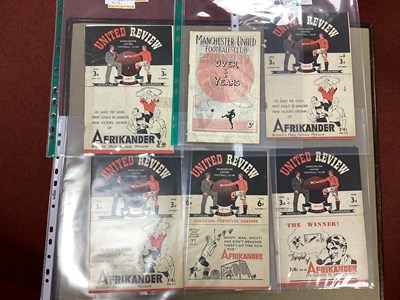 Lot 707 - Manchester United Home Programmes, 1946-7 v....