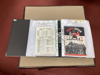 Lot 720 - Manchester United Home Programmes, 1955-70...