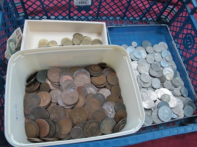 Lot 1353 - Large Collection OF GB And World Coinage,...