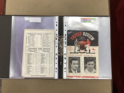 Lot 757 - Manchester United 1955-6 Home Programmes -...