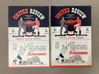 Lot 746 - 1947-8 Manchester United Home Programmes for...