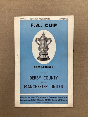 Lot 747 - 1948 F.A. Cup Semi Final Programme Derby...