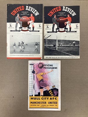 Lot 750 - 1948-9 Manchester United Programmes in the F.A...