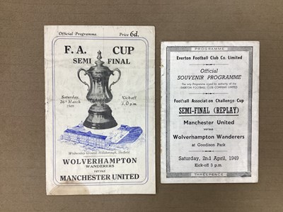 Lot 752 - 1949 F.A. Cup Semi Final Wolves v. Manchester...